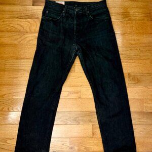 Freenote Cloth Belford 14.25 oz Selvedge Denim Jeans Black/Grey Weft Size 30